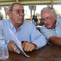 Former Lemoore councilmembers John Luis and Marshall Norgaard were present at the time capsule's opening. Luis was mayor at the time and spoke at its burial in 1994.